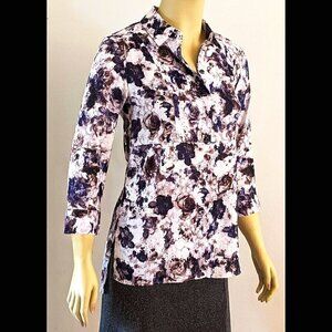 Vera Wang Floral Tunic XS NWT